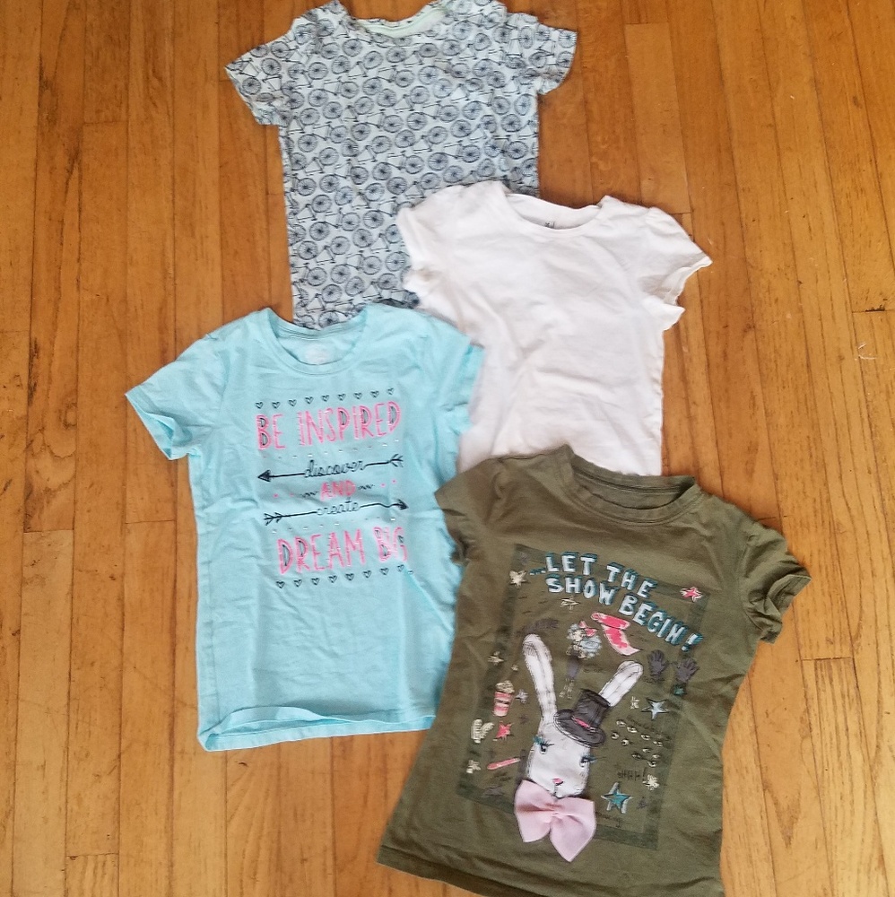 Bundle of Girls T Shirts Sz 6-8 EUC